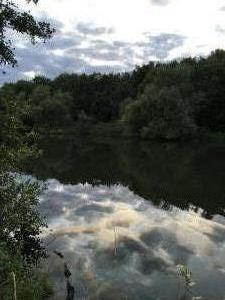 Evening reflections on river