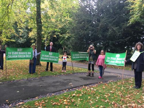 Protest at Council Meeting